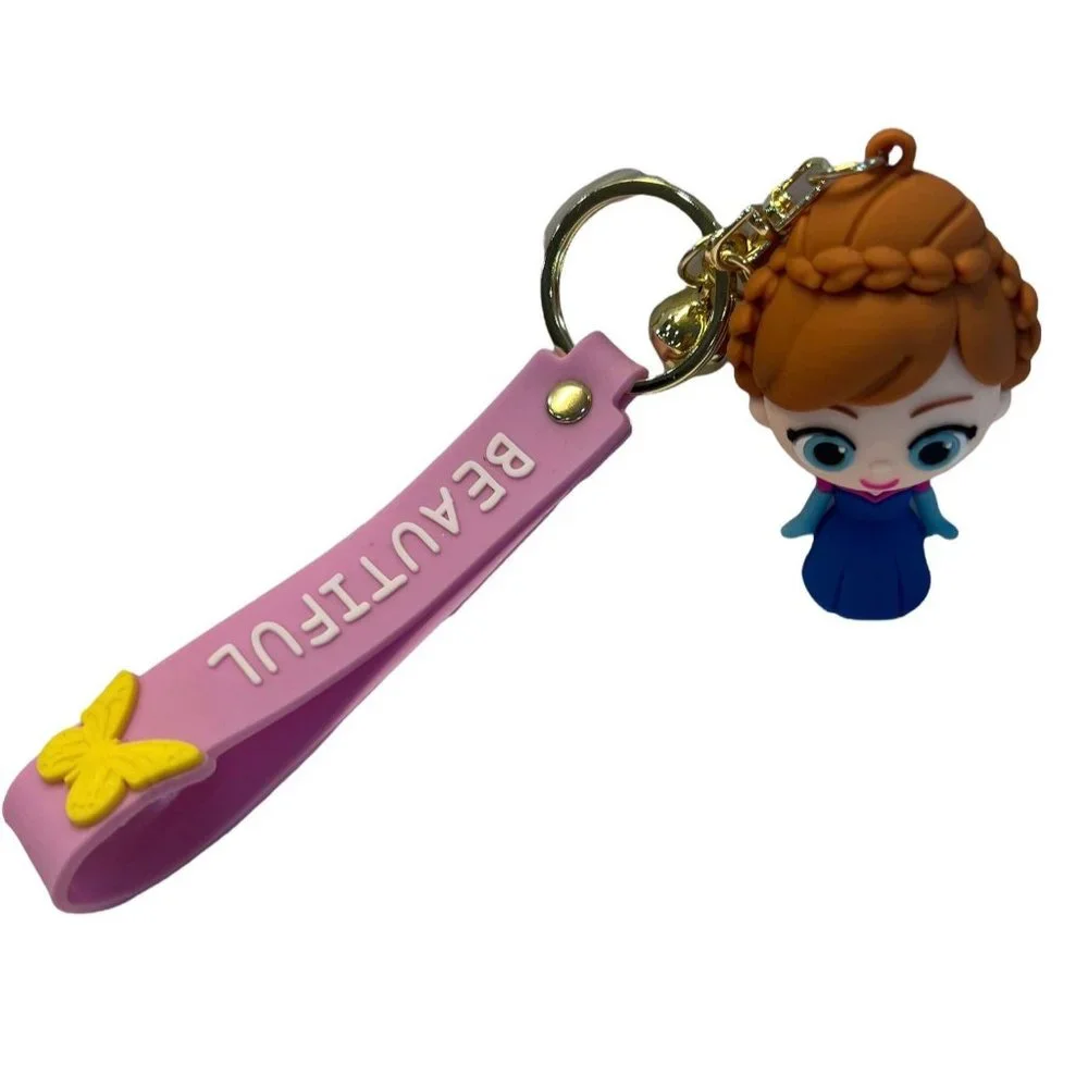 NEW Frozen‎ Anna PVC Keychain/Bag Clip